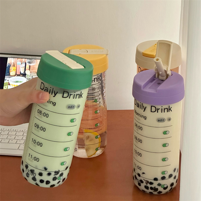 Glass Water Bottle With Time M - đánh giá và giá Coffee Equipment Gift