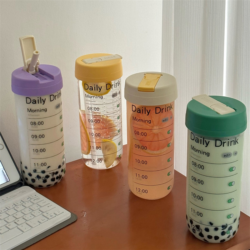 Glass Water Bottle With Time M - đánh giá và giá Coffee Equipment Gift