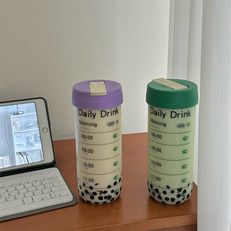 Glass Water Bottle With Time M - đánh giá và giá Coffee Equipment Gift