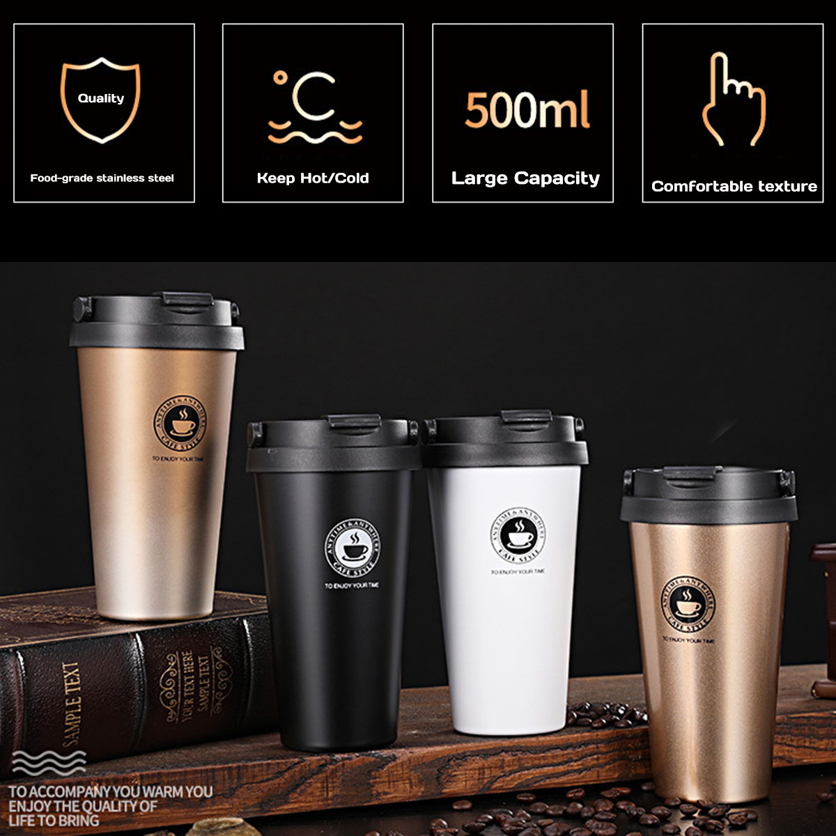 Insulated Travel Coffee Mug 16 - đánh giá và giá Coffee Equipment Gift