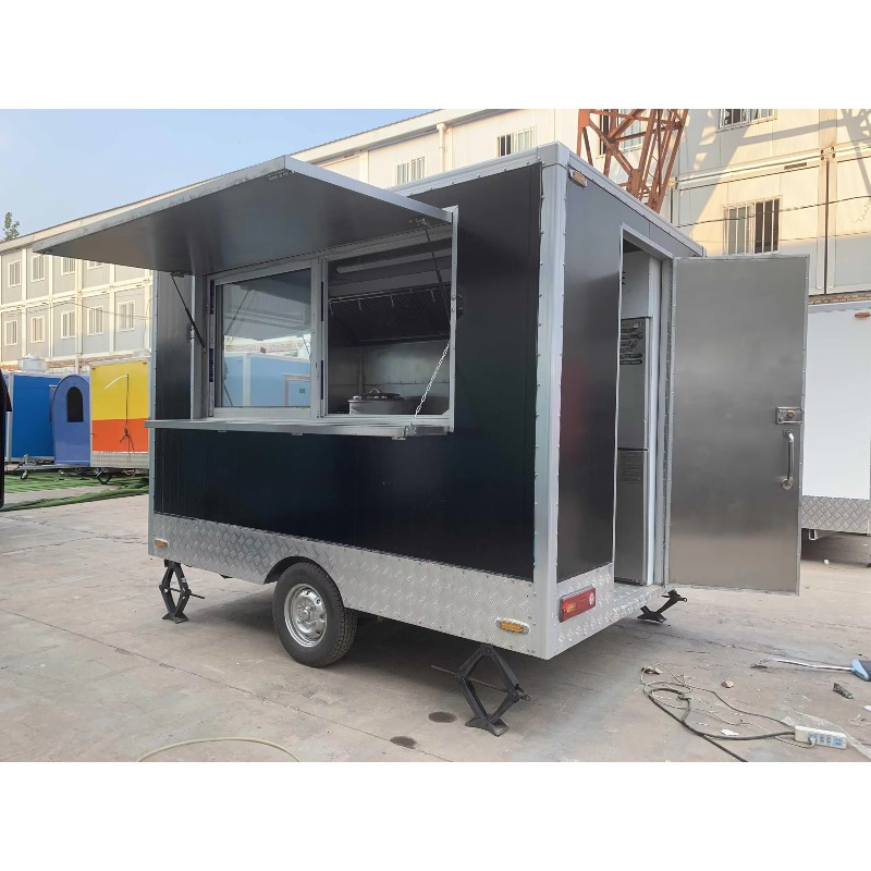Mobile Square Food Trailer Ful - đánh giá và giá Coffee Equipment Price