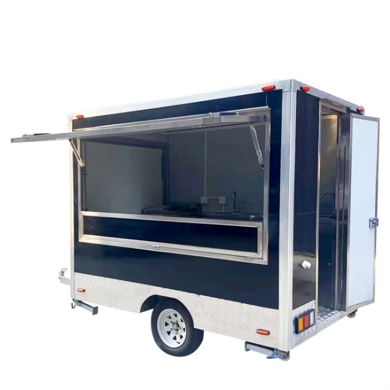 Mobile Square Food Trailer Ful - đánh giá và giá Coffee Equipment Price